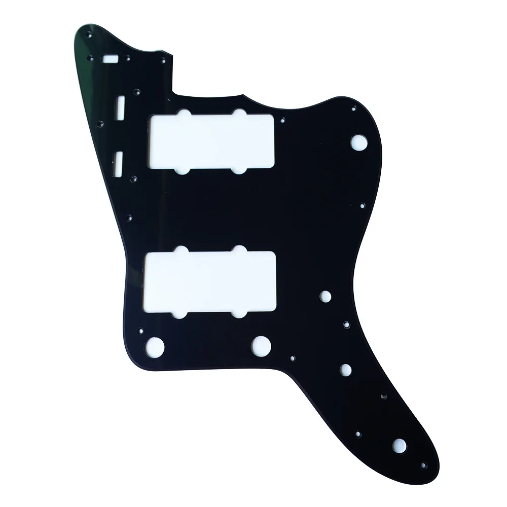 Pleroo аксессуары для гитары Pickguard костюм-для MIJ Japan Jazzmaster Стиль гитары Pickguard царапины пластины Замена - Цвет: 1 Ply Black