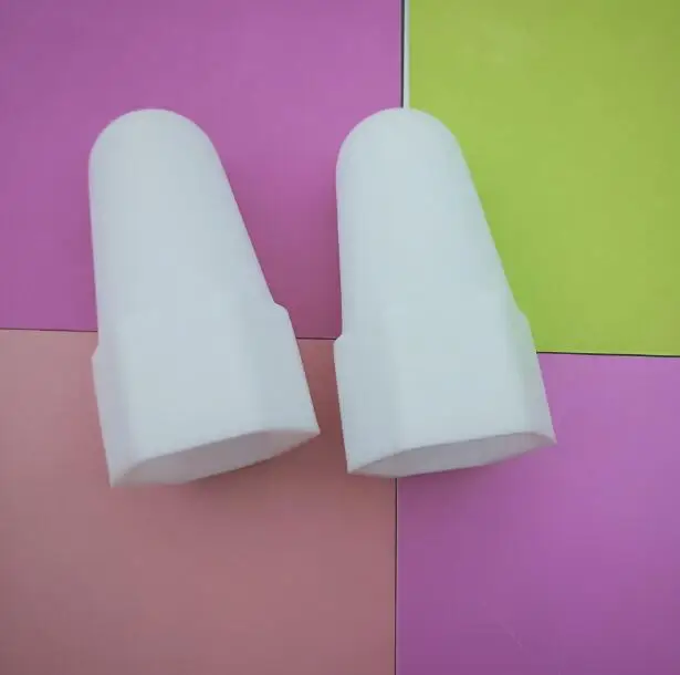 

5pcs M8 M10-M30 hex nut heightening and lengthening Hexagon screw protection cap white long cylinder pe Polyethylene material