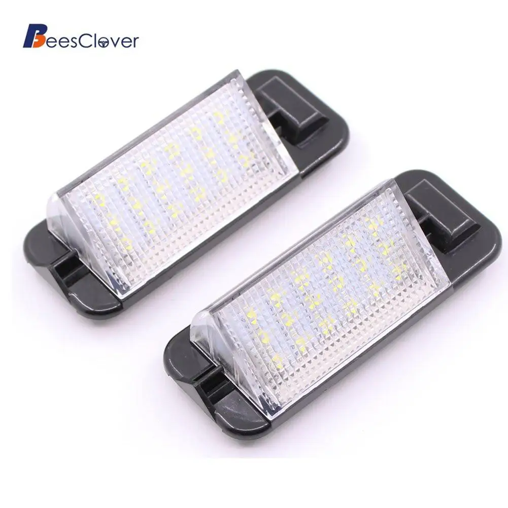 BEESCLOVER 2pcs 18smd Error Free LED Number License Plate Lights for BMW E36 318i 328i M3 E36
