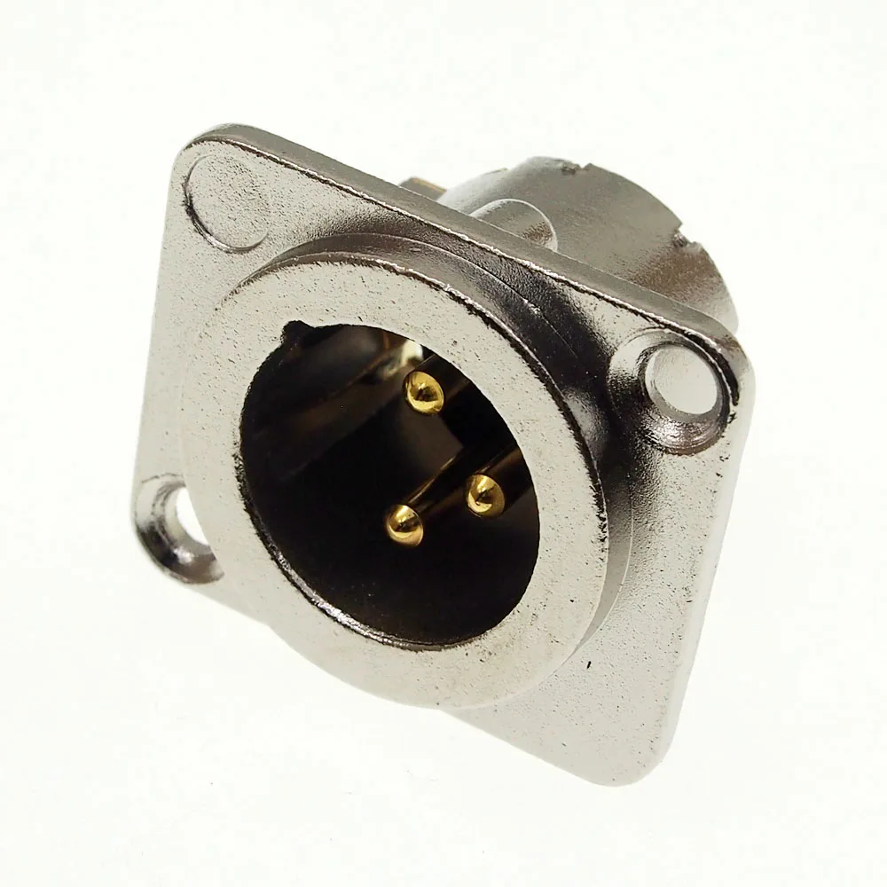 5 шт. Медь Pin Позолоченные 3-core XLR Сделано в Китае Canon разъем вилка смесителя