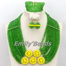 Очаровательная Кристалл Бусины комплект ювелирных изделий нигерийские Свадебные туфли в африканском стиле Ювелирные комплекты с кристаллами Новинка aej766