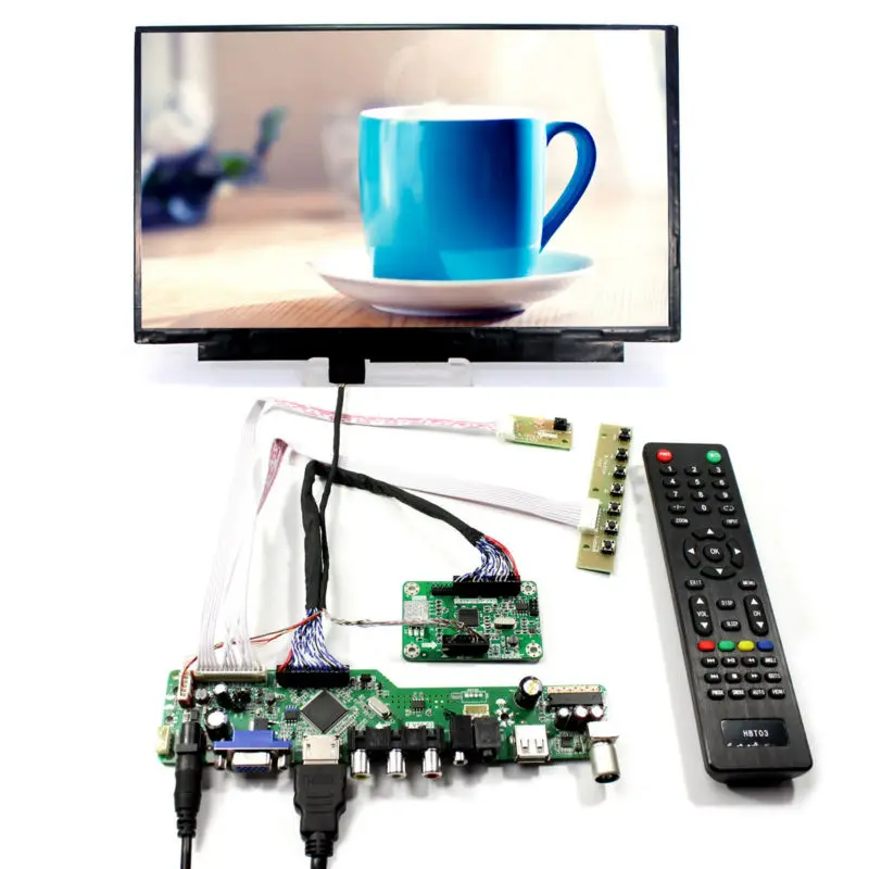 ТВ ПК HD MI CVBS RF USB аудио ЖК-драйвер платы с 11 6 дюймовым N116HSEEJ1 1920x1080 IPS ЖК-экран |