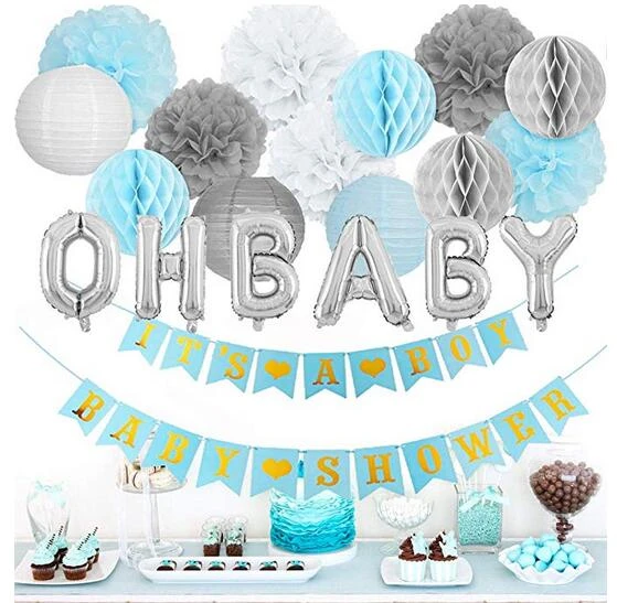 boy baby shower supplies