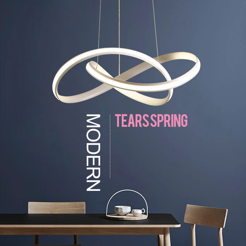 

Modern simple 3 leafs LED dimmable with controller pendant light parlor study bedroom 50cm 70cm living room light