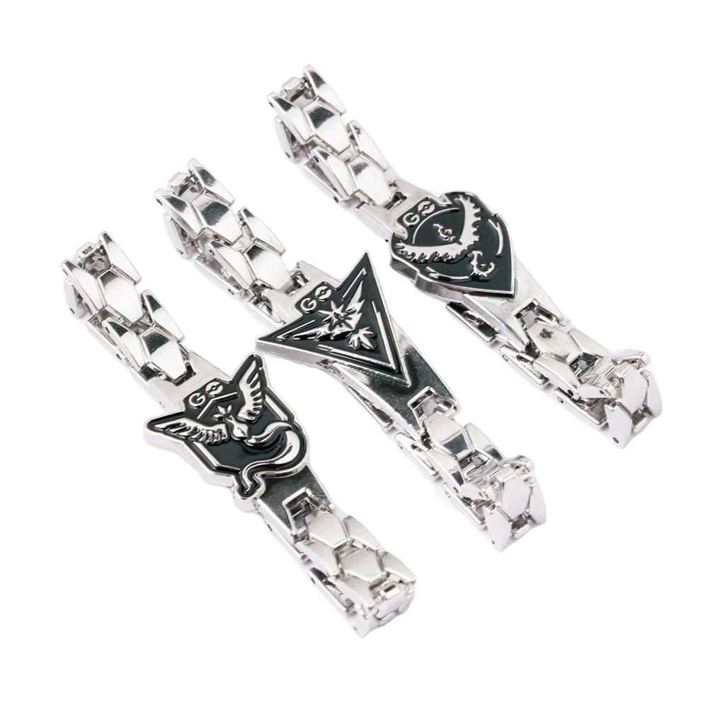 

Anime Pokemon Go Steel Bracelets for Men Women Gift Bird Team Pokemon Bracelet Pulseras Hombre Gift for Lovers Braclet Male
