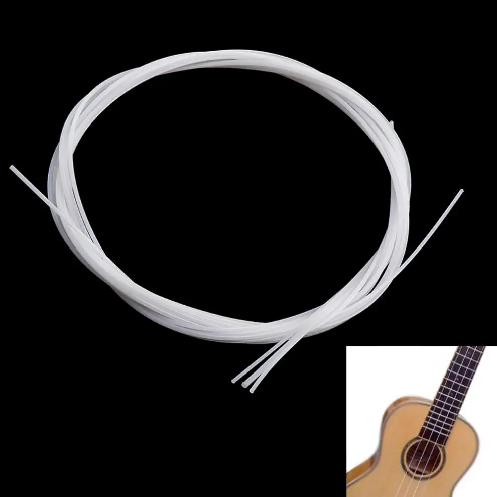 

IRIN 4pcs/set Strings Durable Nylon Ukulele Strings Replacement Part for 21" 23" 26" White Stringed Instrument