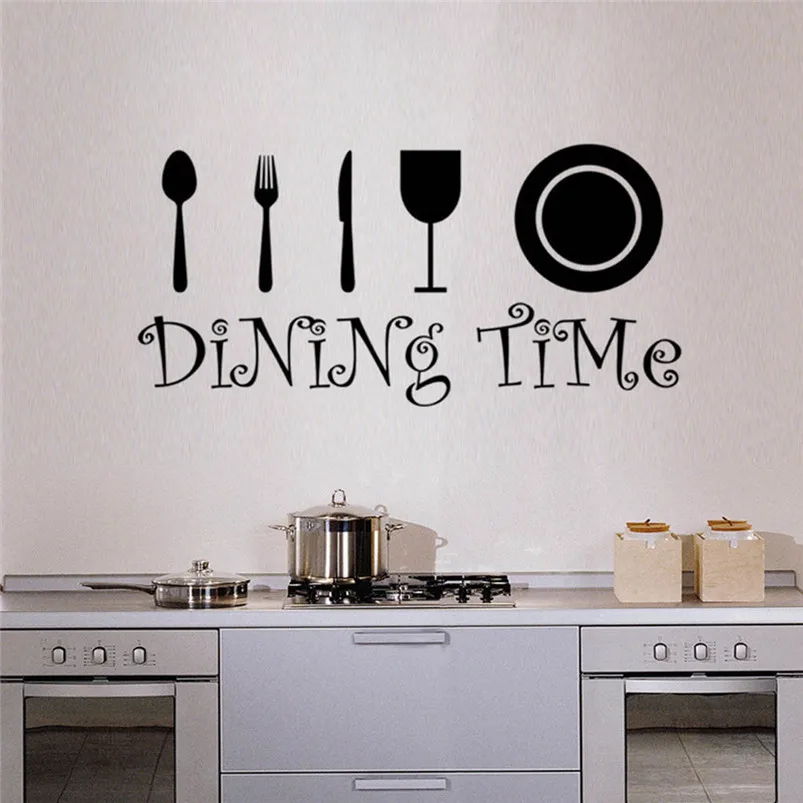 Hot Removable Kitchen Rules Words Wall Stickers Decal Home Decor Vinyl Art Mural Environmentally Adesivo De Parede 30MR701