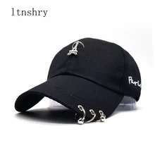 Adult fashion baseball cap hat men's hoop hat sun hat with iron tower adjustable iron man baseball cap hat