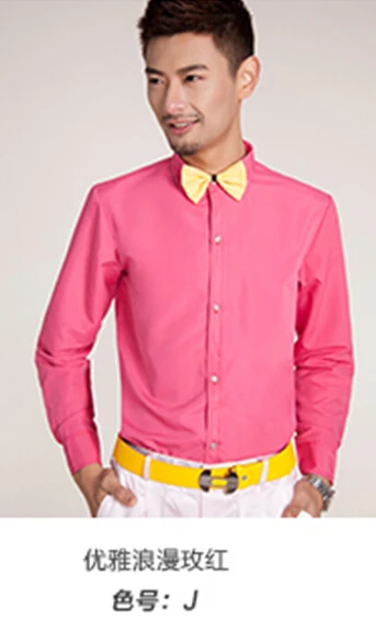 Горячая новинка, 16 разноцветных мужских рубашек с длинными рукавами, Свадебные/Выпускные рубашки для жениха одежда для жениха, мужские вечерние рубашки(39-44 - Цвет: Армейский зеленый