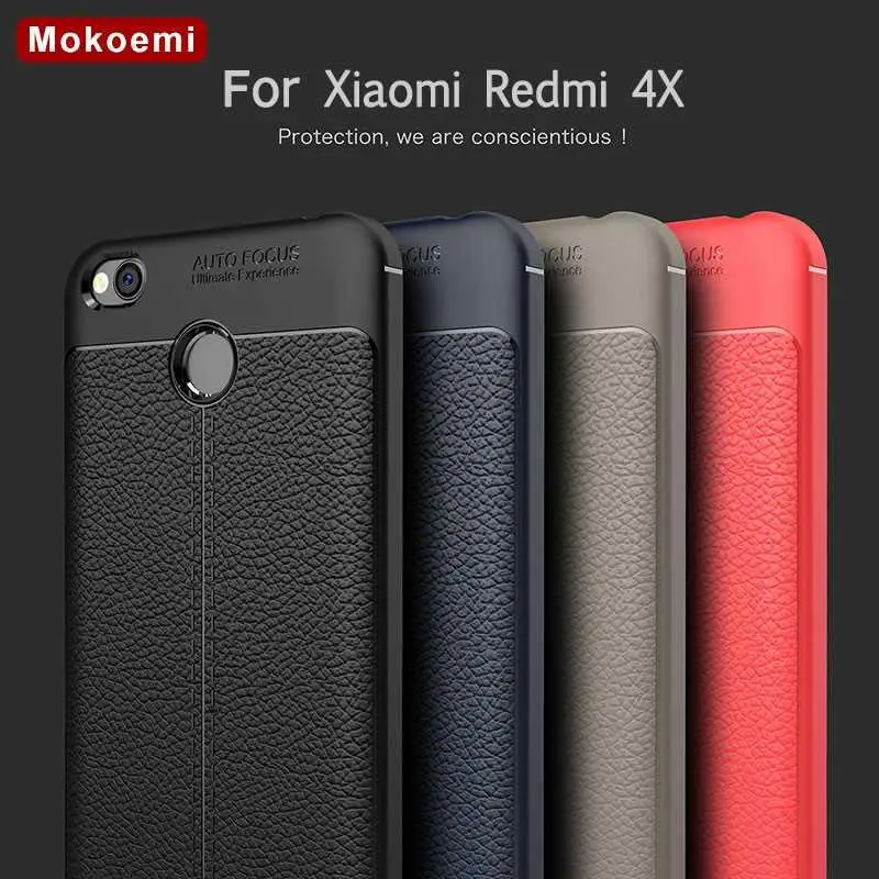 Модный ударопрочный чехол Mokoemi с узором Личи мягкий 5 0 дюйма для Xiaomi Redmi 4X