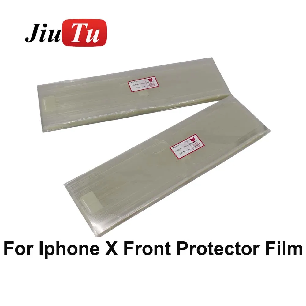 

Front Back Protector Film For iPhone X After Repair Make The Refurbished LCD Screen Keep Like New 100 Pcs/lot Jiutu