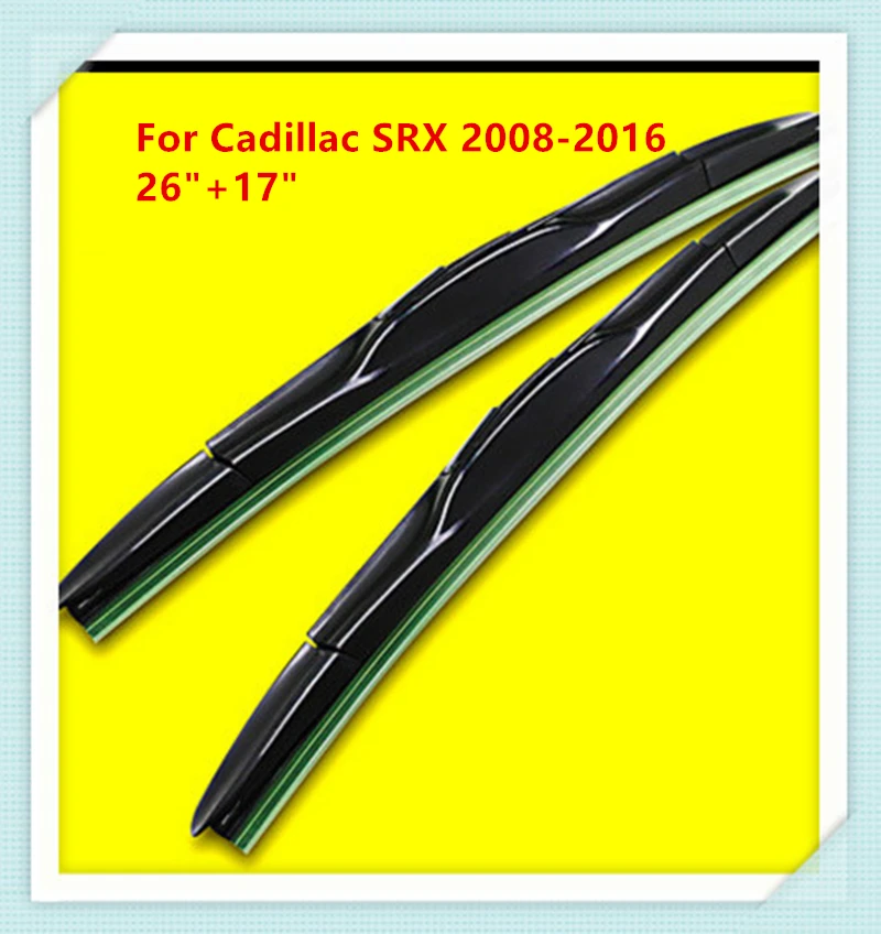 3 Section Rubber windshield wiper Blade For Cadillac SRX 2008 2009 2010 2011 2012 2013 2014 2015 2012 Cadillac Srx Rear Wiper Blade Replacement