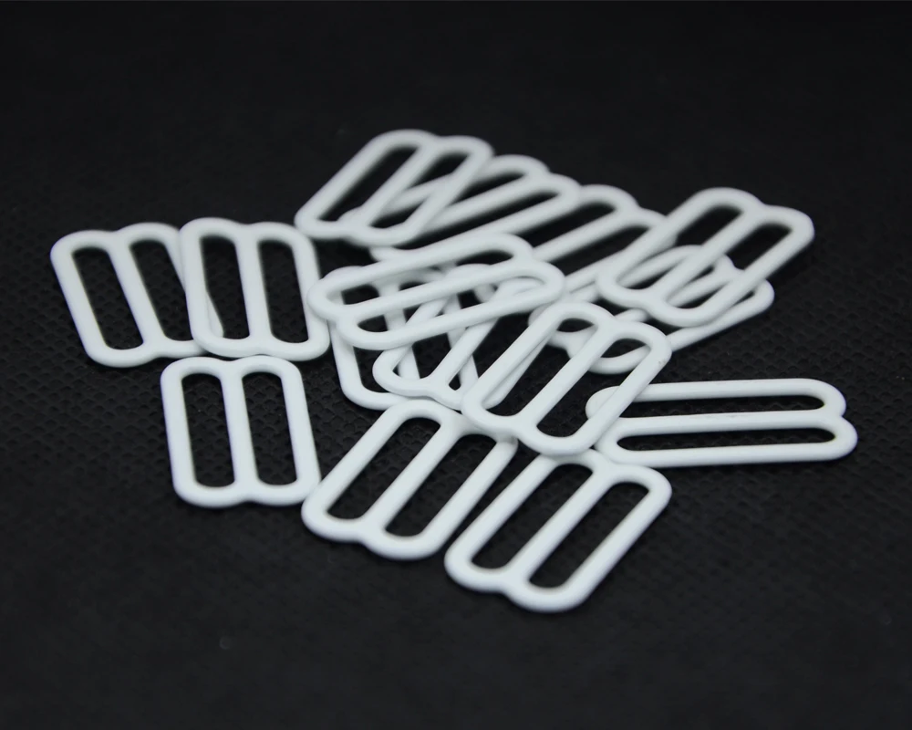 Wholesale 180pcs Size 25mm White Color Nylon Coated Metal Bra Strap