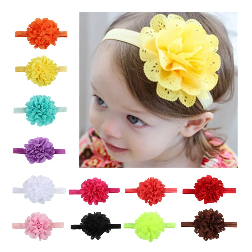 

1PCS Hot Sale Baby Girl Elastic Hairband Children Hair Wear For Kids Head Band Flower Headband Baby Hair Accessories