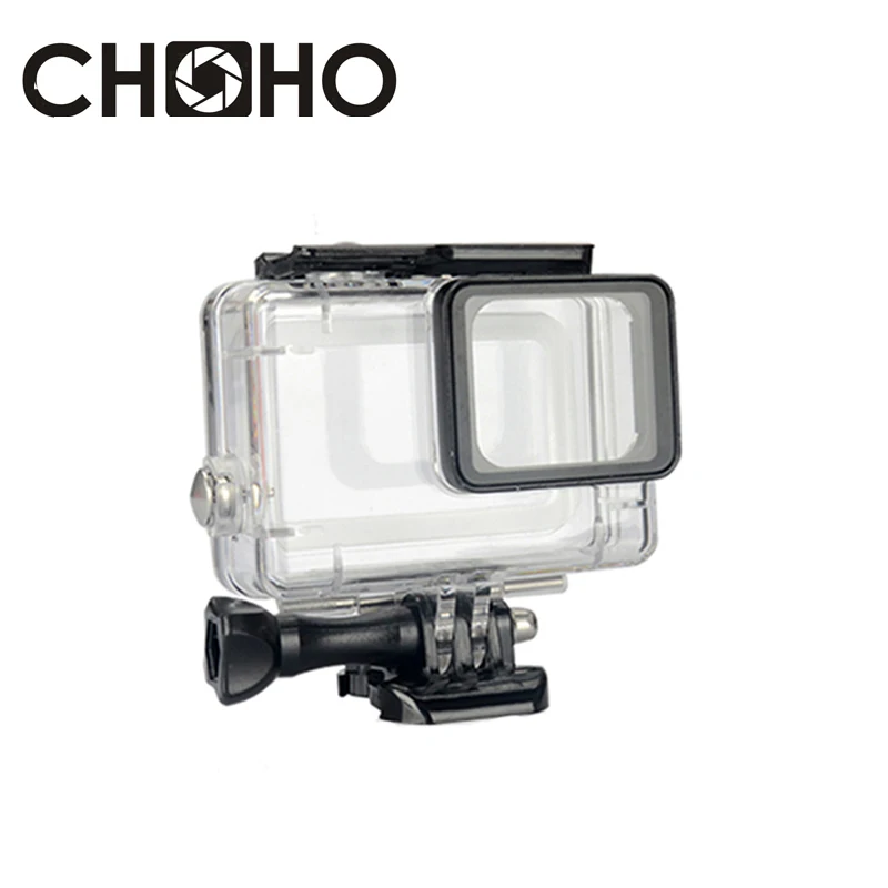 

Waterproof Housing Case Diving 45M Protective + Lone Screw + Base Mount For Go pro Hero 5 6 7 Black Accessories