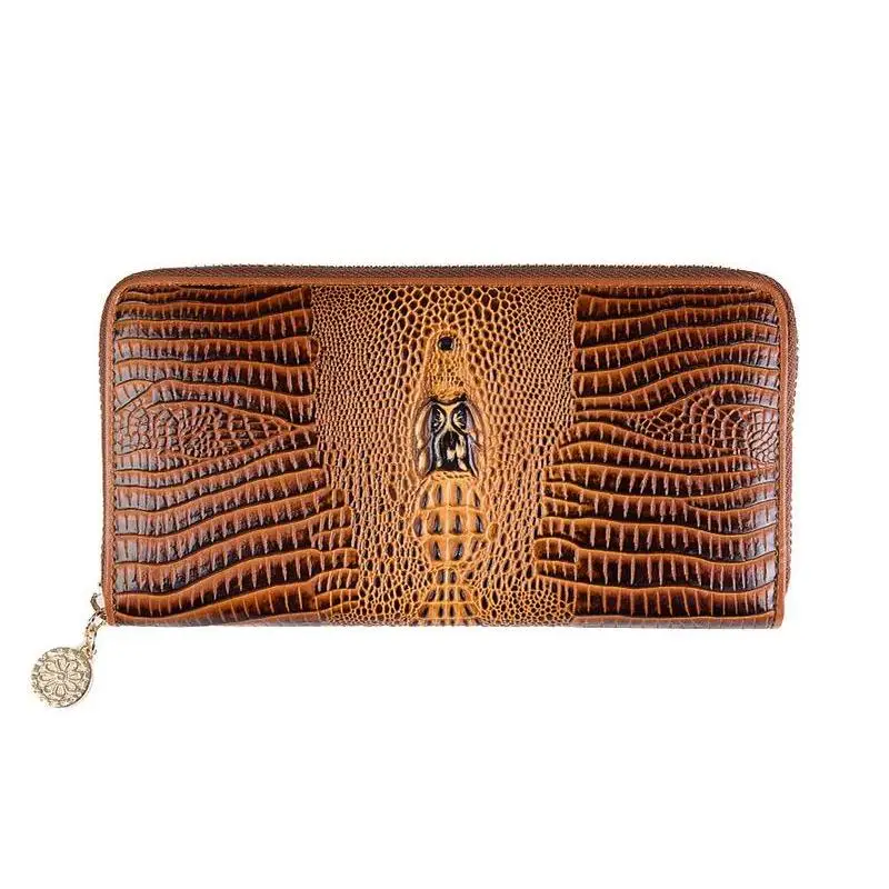 

Fashion Women Wallet Long Design Clutch Wallets Genuine Leather Female Wallet Zipper Coin Purse High Quality