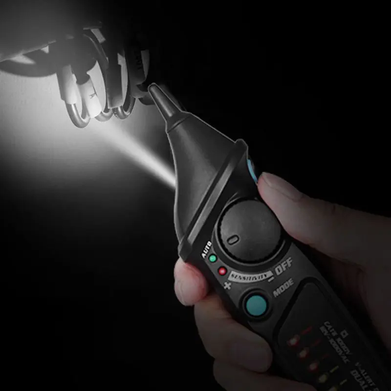 

AC 12-1000V Electric Voltage Test Pen Non-Contact Sensor Intelligent Power Detector With White LED Light Test Pen For Circuit Te