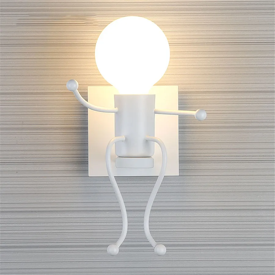 Thrisdar креативный Железный светодиодный настенный светильник, мультяшная кукла, светодиодный настенный светильник для детской комнаты, спальни, прикроватный настенный светильник для коридора