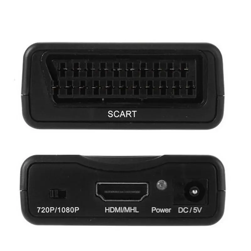 SCART A HDMI Video Audio Upscale Dell'adattatore del Convertitore 1080 P HD TV DVD SKy Box