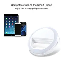 Carprie портативный селфи 36 светодиодный кольцевой вспышка заполняющий свет зажим для камеры для iPhone мобильный телефон 18Feb01 Прямая поставка