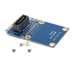 Tarjeta MSATA a SATA de 7 pines, adaptador SATA SSD a mini sata + soporte de tamaño medio a tamaño completo, envío gratis