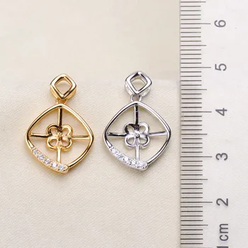 

Special Offer 925 Sterling Silver Pearl Pendant Necklace Pendant Findings Jewelry Parts Fittings Women Accessories