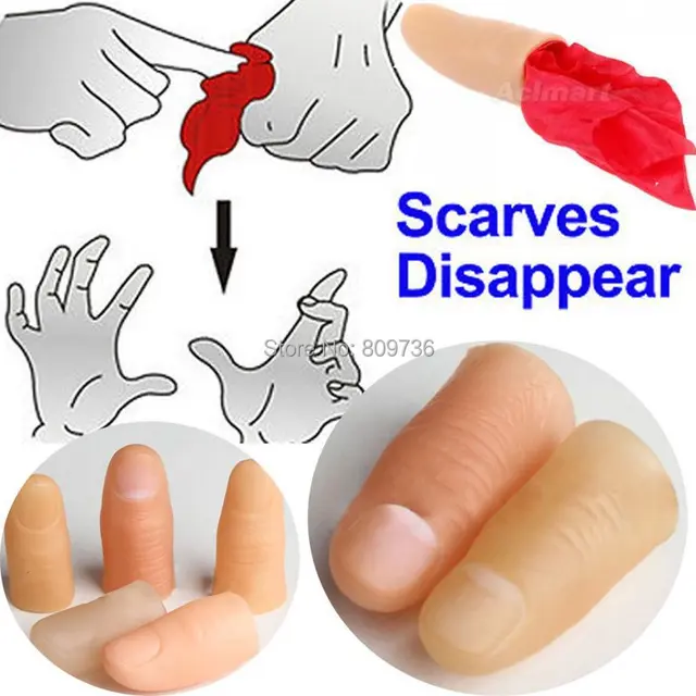 Wholesale 10Pcs Fake Soft Thumb Tip Finger Fake Magic Trick Close Up