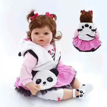 

20" girl doll reborn silicone vinyl children play house toys gift reborn silicone reborn baby dolls