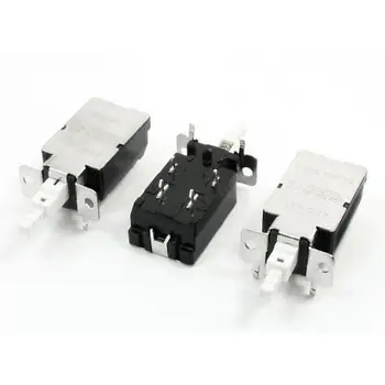 

3 Pcs KDC Series DPST Latching Push Button Power Switch 250V AC 8A