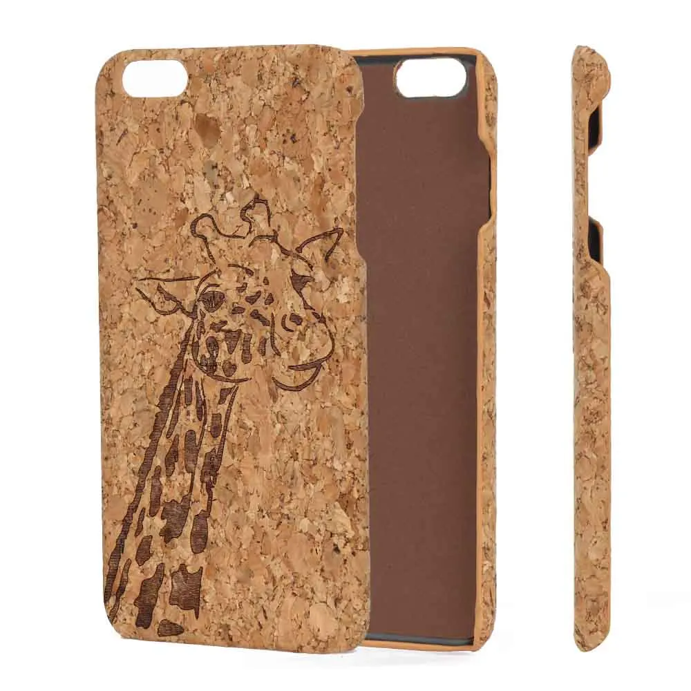 Ultra Slim Light Case For iPhone 8+ 7+ 6+ 6 6s 8plus 7plus Laser Engrave Cork Wood Cover Phone Capa Wooden Coque Back Shell |
