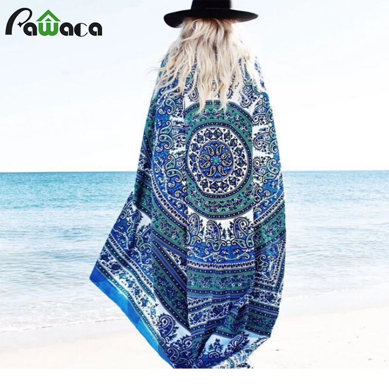 

Mandala Round Roundie Beach Towel Throw Tapestry Hippy Boho Gypsy Chiffon Tablecloth Muni-function Beach Towel 2017 Hot Sale!