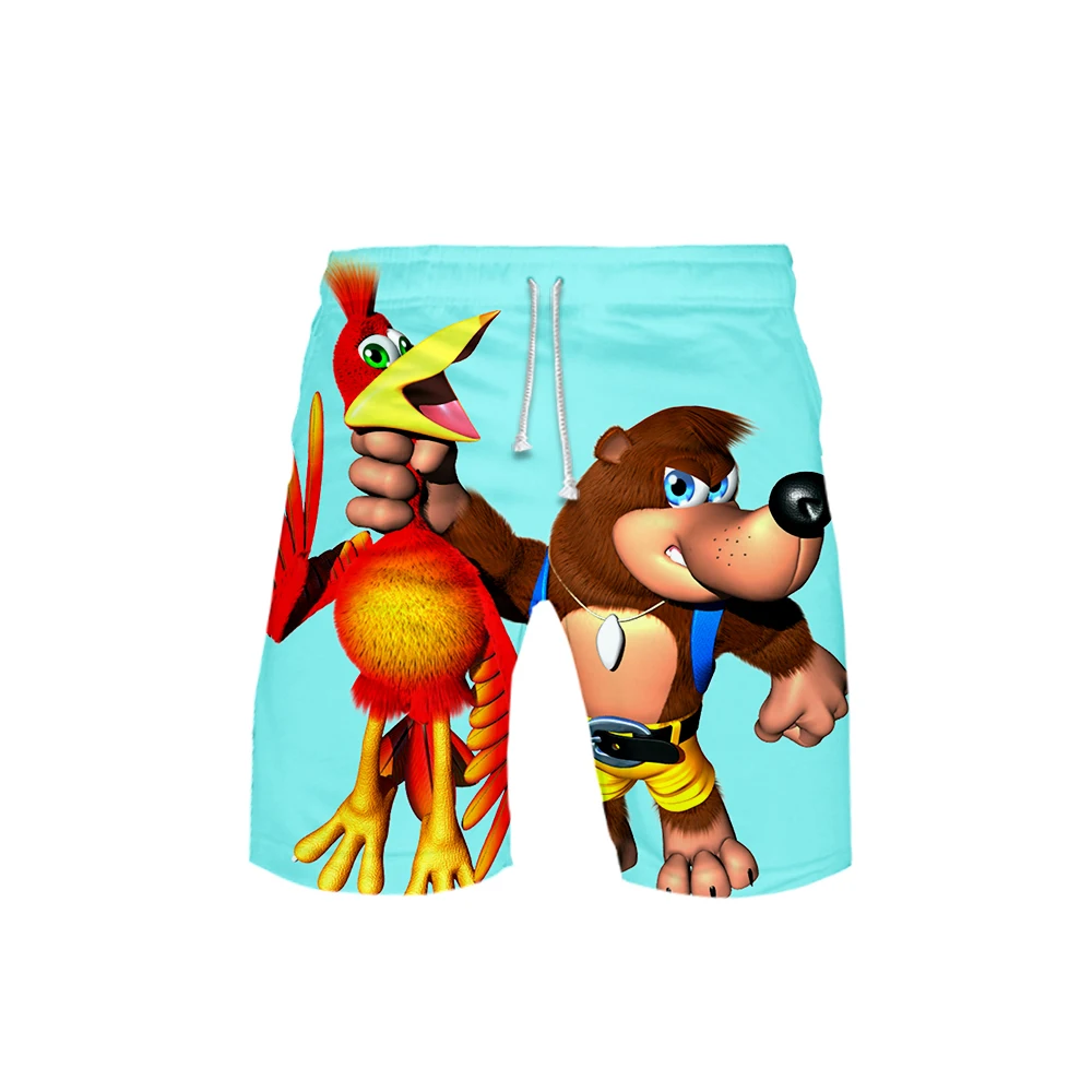 Стиль Banjo Kazooie 3D печать мужские летние горячая Распродажа повседневные крутые и дышащие вентиляционные Стильные пляжные шорты