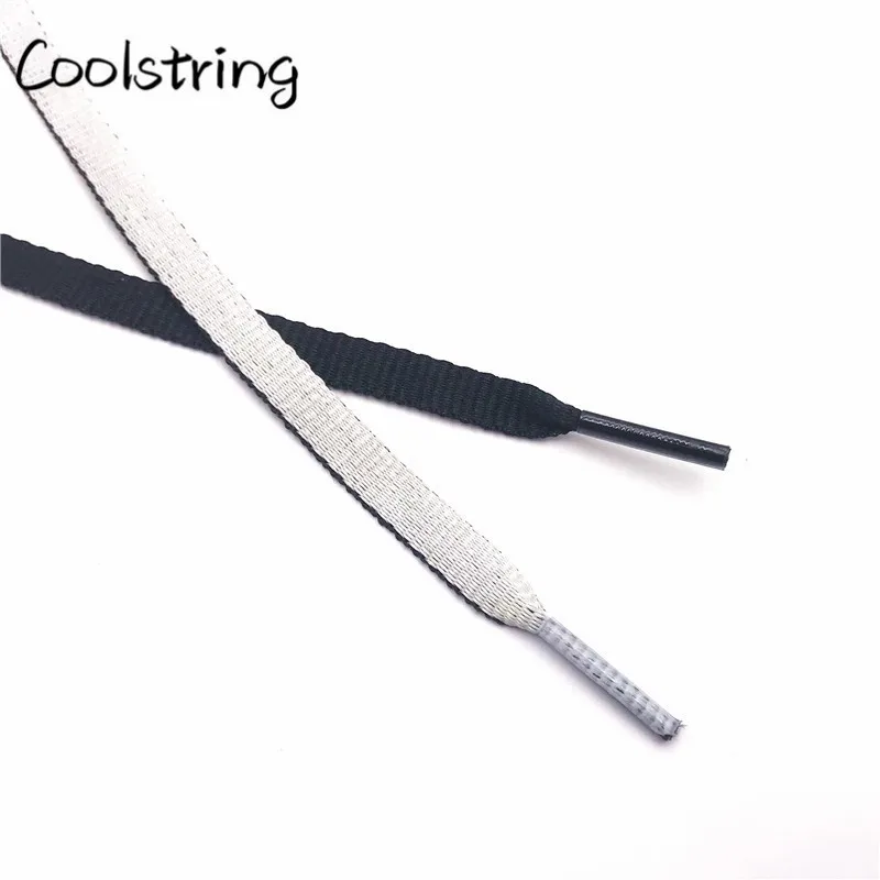 Coolstring спортивные плоские 8 мм комбинированные двухцветные Реверсивные шнурки двухцветные Полиэстеровые шнурки для спортивной обуви кроссовки