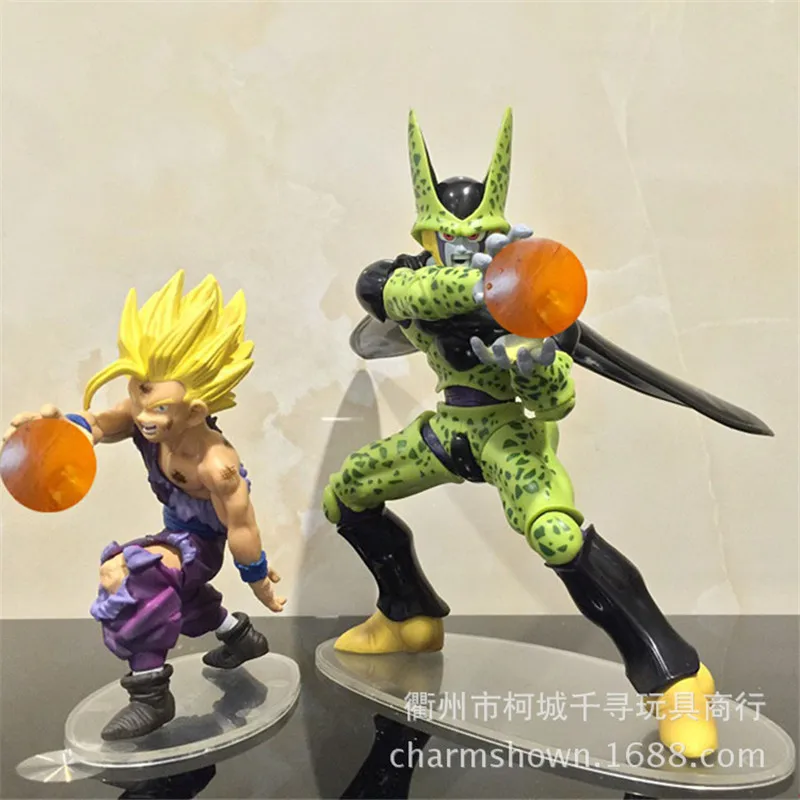 2 шт./лот Dragon Ball Супер Saiyan рисунок драматический витрина Сын Гохан ячейки pvc цифры