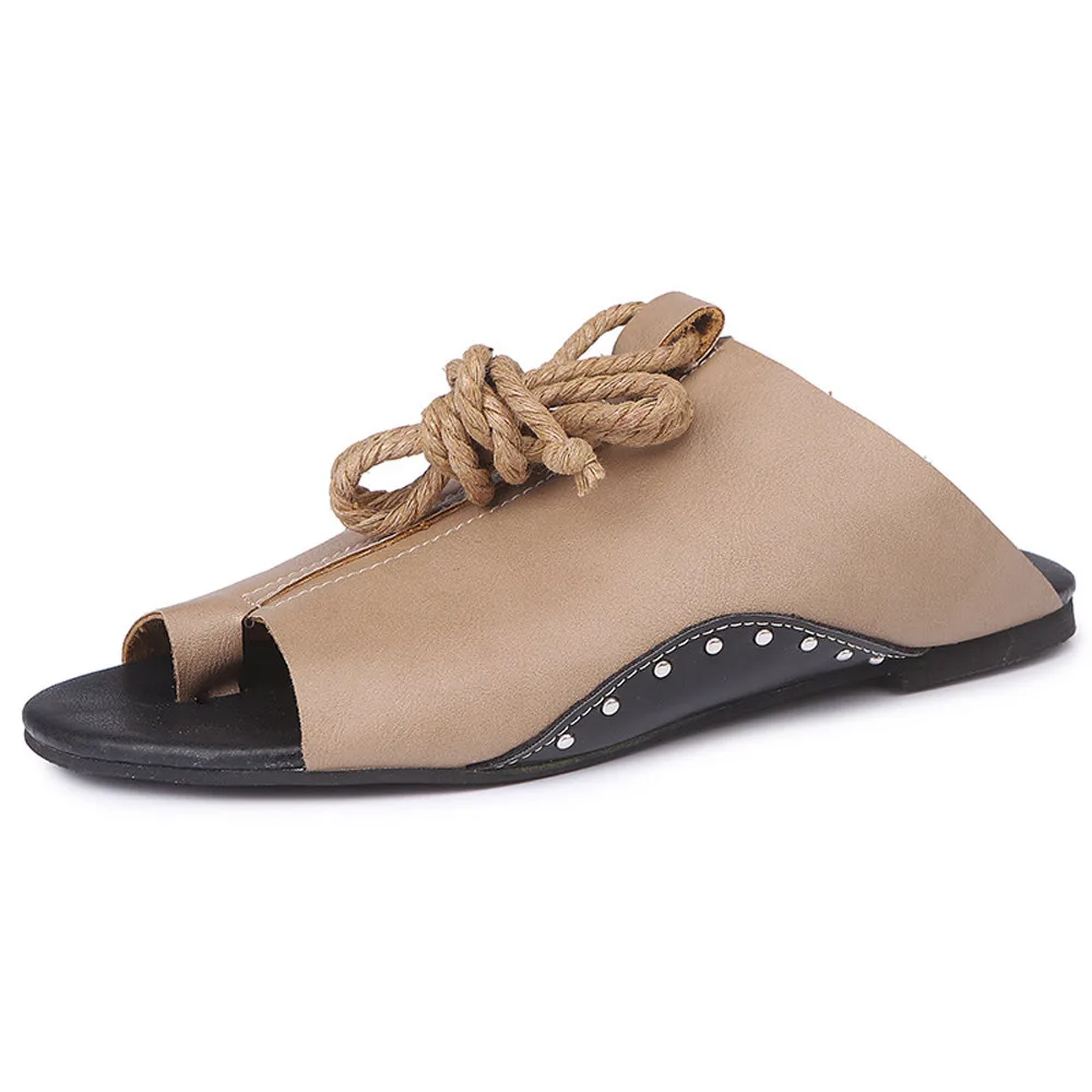 SAGACE/ г., женские римские сандалии на плоской подошве обувь на танкетке с открытым ремешком на щиколотке