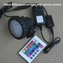 36 светодиодов RGB водонепроницаемый IP68 фонтан бассейн лампа 3,5 Вт аквариумный светильник для аквариума для бассейна пруд светильник с пультом дистанционного управления