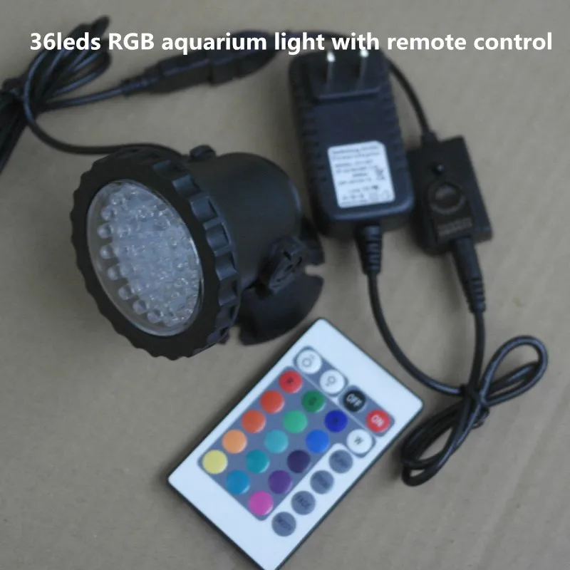 36 светодиодов RGB водонепроницаемый IP68 фонтан лампа для бассейна 3 5 Вт аквариумный