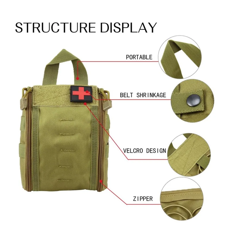 

Outdoor Portable First Aid Bag Tactical Medical case Multifunctional Waist Pack Camping Climbing Emergency Bag Survival Kit