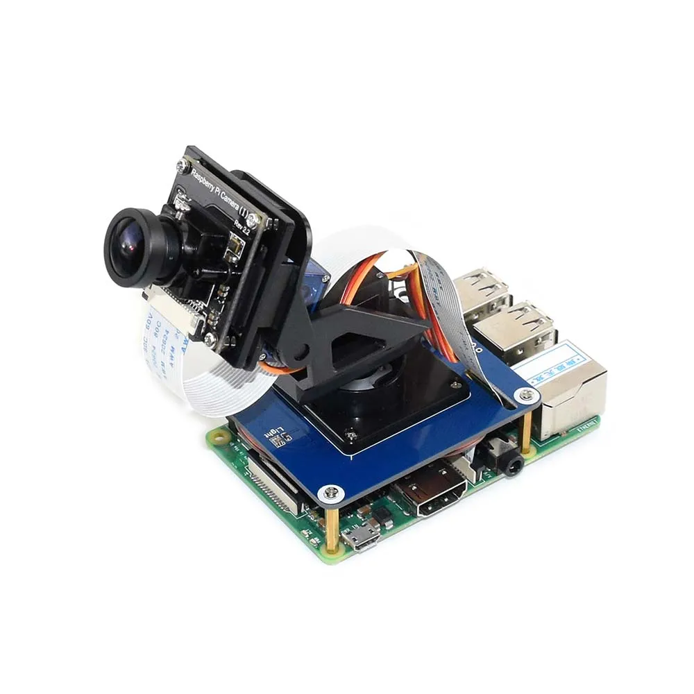 Waveshare 2-DOF Pan-Tilt HAT для Raspberry Pi светильник датчик интенсивности особенности PCA9685 чип широтно-импульсной модуляции и TSL2581 светильник окружающей среды датчик