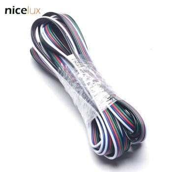 

10ft 3m 22AWG 5 Pin Extension Cable PVC Insulated Stranded Wire Electric Cable Copper Wire for 5050 RGBW LED Strip Tape Light