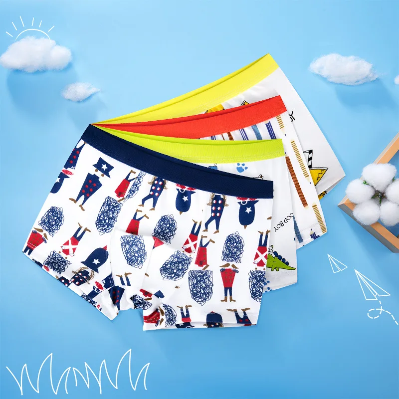 Hot Sale Boys Girls Underwear 100 Cotton Panties For Boys Knickers