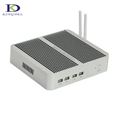 Дешевый Безвентиляторный Mini PC DDR4 i5 6360U NUC Intel Iris Graphics 540 Малый неттоп компьютер HTPC с HDMI, VGA, USB WI-FI Настольный ПК
