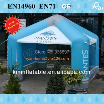 Buy 4.4mW Inflatable Advertising Tent Inflatable Trade Show Cover Inflatable Exhibition Promotional Marquee Booth Bar With Blower
