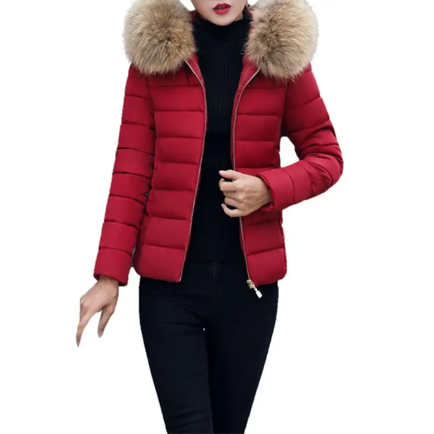 Pardessus Manteau Épais Jly0809 Veste Solides Femmes Rouge Mince D'hiver Jaycosin A Jeans Mode Casual awYzBU8q