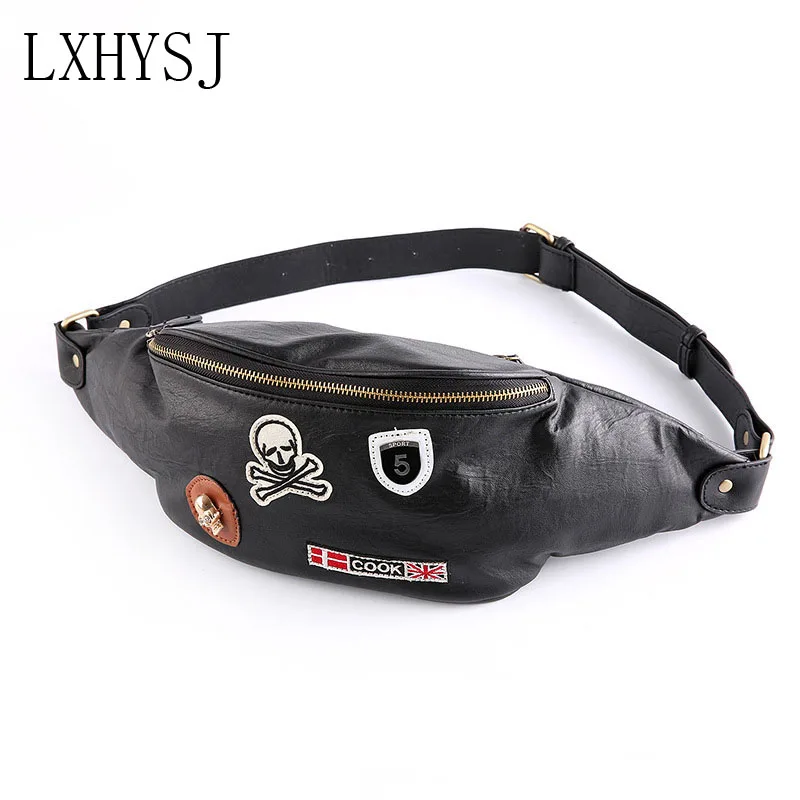

Men's Waist Bag Chest Bags New Fanny Pack Hip Hop Belt Bag Banana Packs PU Material Bum Pack Messenger Package Handy Pocket