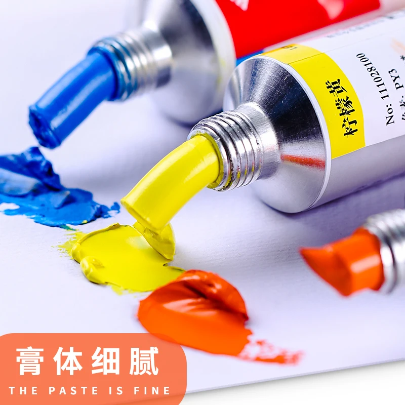 Billig Öl Malerei Farbe Pigment Ölfarben kunst liefert für künstler Malerei material werkzeuge leinwand 170 ml rohr 12 farben