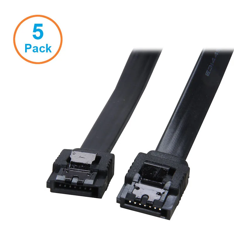 5PCS SATA 3 Cable,Super Speed SATA3 Controller to SSD HDD Hard Disk Drive SATA III Data Connector forASUS Gigabyte MSI Wholesale