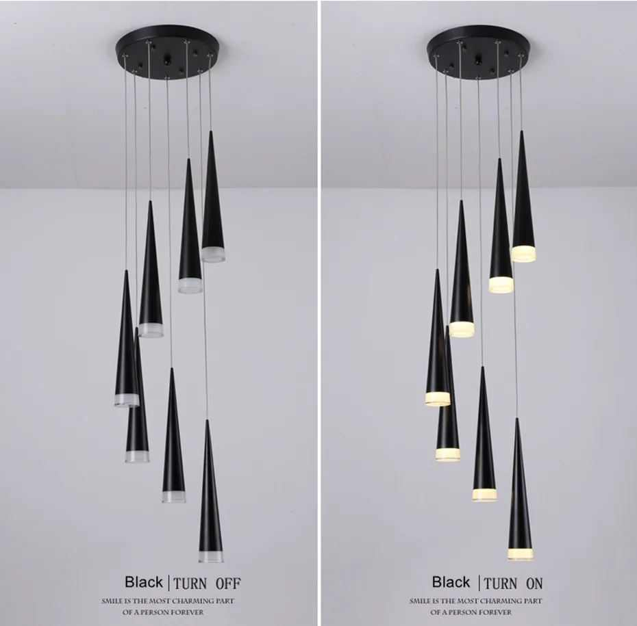 Novidade Luzes Led Luminária Pode Ser Escurecido Cozinha Ilha Loja Balcão de Bar Decoração da Sala de Jantar Pingente Luzes do Tubo do Cilindro 10 Novidade conduziu a lâmpada pingente luzes reguláveis