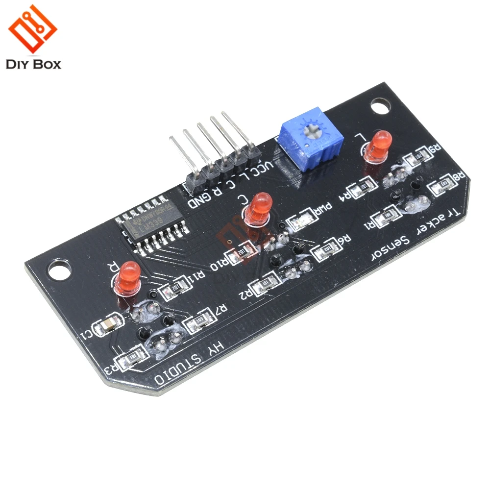 

3CH Channel Infrared Line Track Sensor Module Trio Detector Output TCRT5000 DC 5V 10mm Distance For Arduino AVR ARM PIC Board