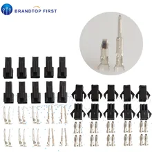 10 компл. 2,54 мм Воздушный соединитель клеммный соединитель 2,54 Мужской и Женский пара штекер SM2P